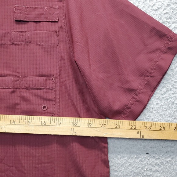 Proedge By Knights Apparel Fishing Shirt Mens S Dark Red Uni Of Texas ATM Aggies - Picture 8 of 8